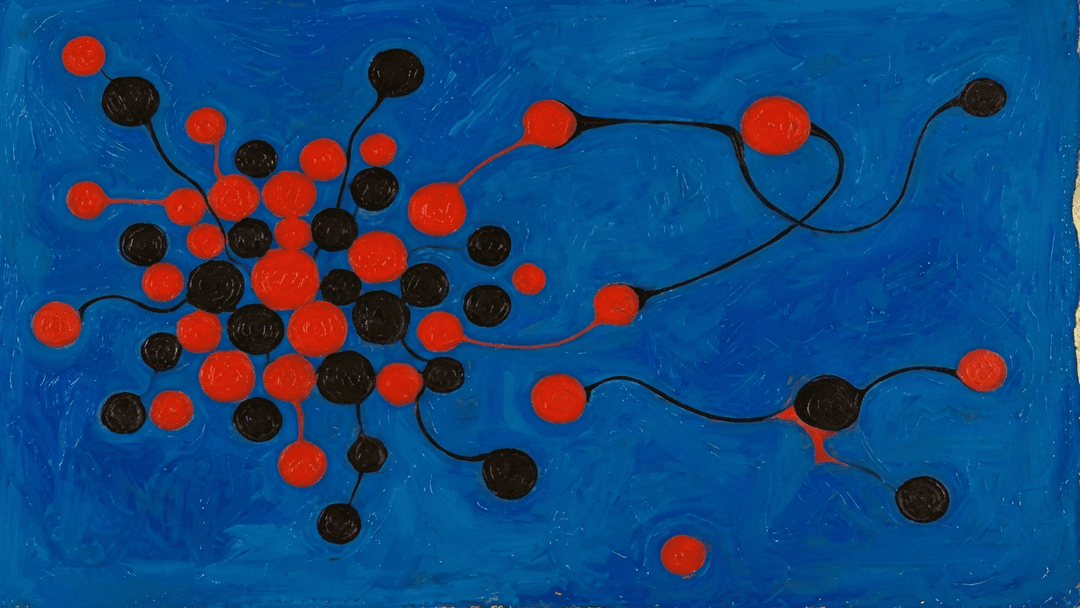 Abstract neural network illustration